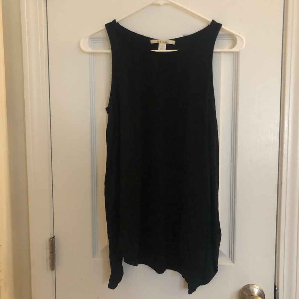 Long Flowy Black Tank Top